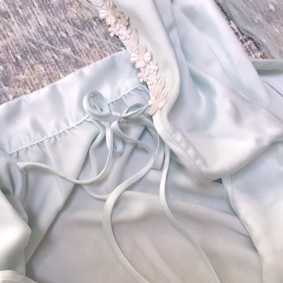 FLORA NIKROOZ Bridal Robe-Sea Glass--Sz M (NWT) - Picture 9 of 12